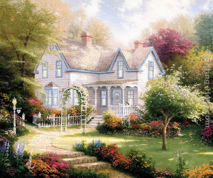 Home Is Where The Heart Is II painting - Thomas Kinkade Home Is Where The Heart Is II art painting